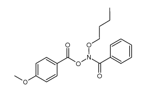 N-butoxy-N-(p-methoxybenzoyloxy)benzamide结构式