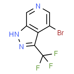 4-Bromo-3-(trifluoromethyl)-1H-pyrazolo[3,4-c]pyridine结构式