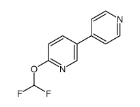 6-(difluoromethoxy)-3,4'-bipyridine Structure