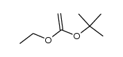O-tert-butyl O-ethyl ketene acetal Structure