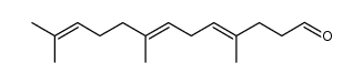 (4E,7E)-4,8,12-trimethyltrideca-4,7,11-trienal Structure