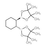 反式-环己烷-1,2-二硼酸频那醇酯结构式