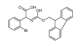 (2-Bromophenyl){[(9H-fluoren-9-ylmethoxy)carbonyl]amino}acetic ac id Structure