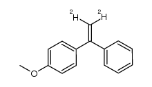 1-methoxy-4-(1-phenylvinyl-2,2-d2)benzene结构式