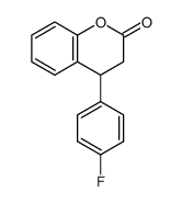2H-1-BENZOPYRAN-2-ONE, 4-(4-FLUOROPHENYL)-3,4-DIHYDRO-结构式
