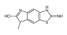 6H-Pyrrolo[2,3-f]benzothiazol-6-one,2-amino-5,7-dihydro-7-methyl-(9CI) Structure