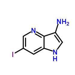 3-amino-6-iodo-4-azaindole structure