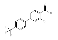 3-Chloro-4'-(trifluoromethyl)-[1,1'-biphenyl]-4-carboxylic acid Structure