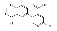 5-(4-chloro-3-methoxycarbonylphenyl)-2-oxo-1H-pyridine-4-carboxylic acid结构式