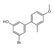 3-bromo-5-(4-methoxy-2-methylphenyl)phenol结构式