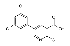 2-chloro-5-(3,5-dichlorophenyl)pyridine-3-carboxylic acid结构式