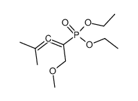 1-diethoxyphosphoryl-4-methyl-1-methoxy-2,3-pentadiene结构式