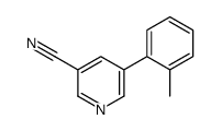 5-o-tolylpyridine-3-carbonitrile structure