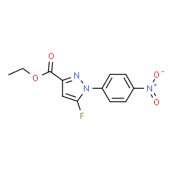 ETHYL5-FLUORO-1-(4-NITROPHENYL)-1H-PYRAZOLE-3-CARBOXYLATE Structure