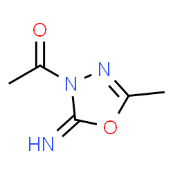 1,3,4-Oxadiazol-2(3H)-imine,3-acetyl-5-methyl-(9CI) picture