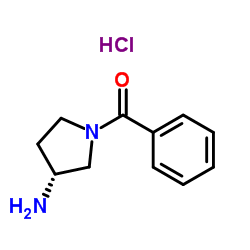 (R)-1-Benzoyl-3-pyrrolidinamine HCl Structure