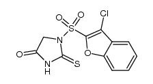 1-(3-chlorobenzo[b]furan-2-ylsulfonyl)-2-thiohydantoin Structure