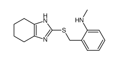 2-[(2-methylamino)benzylthio]-4,5,6,7-tetrahydro-1H-benzimidazole Structure