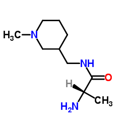 N-[(1-Methyl-3-piperidinyl)methyl]alaninamide结构式