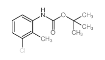 tert-butyl N-(3-chloro-2-methylphenyl)carbamate Structure