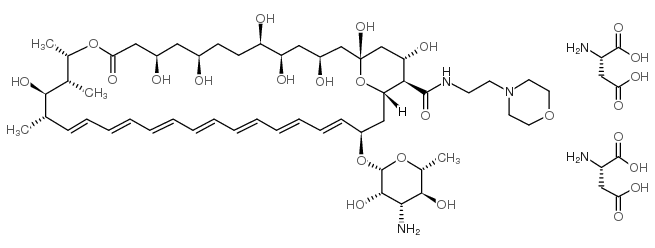 amphotericin B 2-morpholinoethyl amide diaspartate结构式