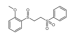 2-[(2-methoxyphenyl)sulfinyl]ethyl phenyl sulfone Structure