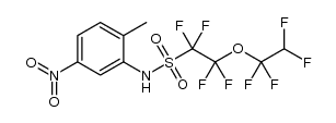 1,1,2,2-tetrafluoro-N-(2-methyl-5-nitrophenyl)-2-(1,1,2,2-tetrafluoroethoxy)ethanesulfonamide结构式