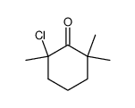 2-chloro-2,6,6-trimethylcyclohexanone Structure