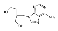 [(1S,2S,3R)-3-(6-aminopurin-9-yl)-2-(hydroxymethyl)cyclobutyl]methanol Structure