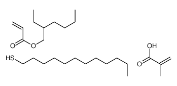 dodecane-1-thiol,2-ethylhexyl prop-2-enoate,2-methylprop-2-enoic acid结构式