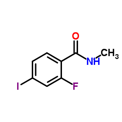 2-氟-4-碘-N-甲基苯甲酰胺结构式
