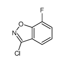 3-Chloro-7-fluorobenzo[d]isoxazole结构式