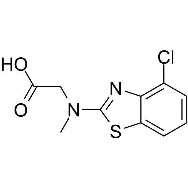 N-(4-Chloro-1,3-benzothiazol-2-yl)-N-methylglycine Structure