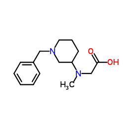 N-(1-Benzyl-3-piperidinyl)-N-methylglycine结构式