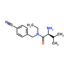 N-(4-Cyanobenzyl)-N-ethyl-L-valinamide Structure