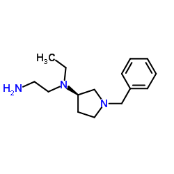 N-[(3R)-1-Benzyl-3-pyrrolidinyl]-N-ethyl-1,2-ethanediamine结构式