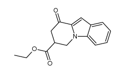 ethyl 6,7,8,9-tetrahydro-9-oxopyrido[1,2-a]indole-7-carboxylate结构式