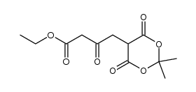 2,2-dimethyl-5-(3-ethoxycarbonyl-2-oxopropyl)-1,3-dioxane-4,6-dione Structure