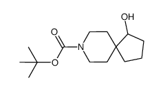 1-Hydroxy-8-aza-spiro[4.5]decane-8-carboxylic acid tert-butyl ester Structure