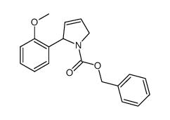 benzyl 2-(2-methoxyphenyl)-2,5-dihydro-1H-pyrrole-1-carboxylate结构式