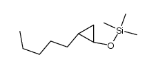 1-Trimethylsiloxy-2-pentyl-cyclopropan结构式