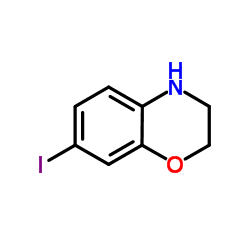 7-Iodo-3,4-dihydro-2H-1,4-benzoxazine结构式