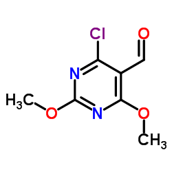 4-Chloro-2,6-dimethoxy-5-pyrimidine(13C)carbaldehyde结构式