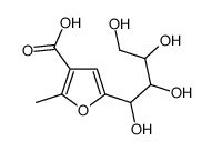 2-METHYL-5-(1,2,3,4-TETRAHYDROXYBUTYL)-3-FUROIC ACID structure