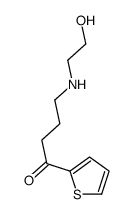 1-Butanone, 4-((2-hydroxyethyl)amino)-1-(2-thienyl)- structure