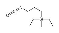 diethyl-(3-isocyanatopropyl)-methylsilane Structure