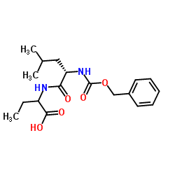 2-({N-[(Benzyloxy)carbonyl]-L-leucyl}amino)butanoic acid structure