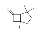 1,4,4-trimethylbicyclo[3.2.0]heptan-6-one结构式