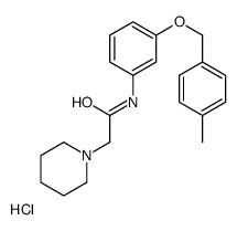 N-[3-[(4-methylphenyl)methoxy]phenyl]-2-piperidin-1-ylacetamide,hydrochloride结构式