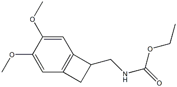 (3,4-DiMethyoxy-bicyclo(4,2,0)octa-1(6),2,4-trien-7-ylMethyl)-carbaMic acid ethyl ester structure